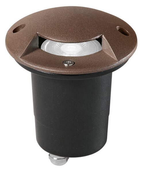 FAN I-HUMMER-R1-BRO AKCE - Pojízdné svítidlo Faro Carrabile Hummer Inox, bronzové, 1 x GU10, 10,5 x 10,5 x 14,4 cm, IP67 - FANEUROPE