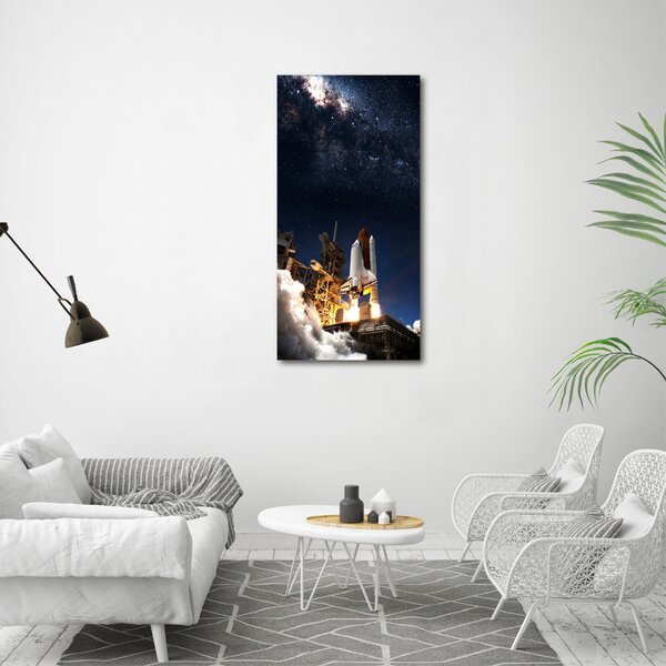 Vertikální Foto obraz na plátně Startující raketa ocv-90326032