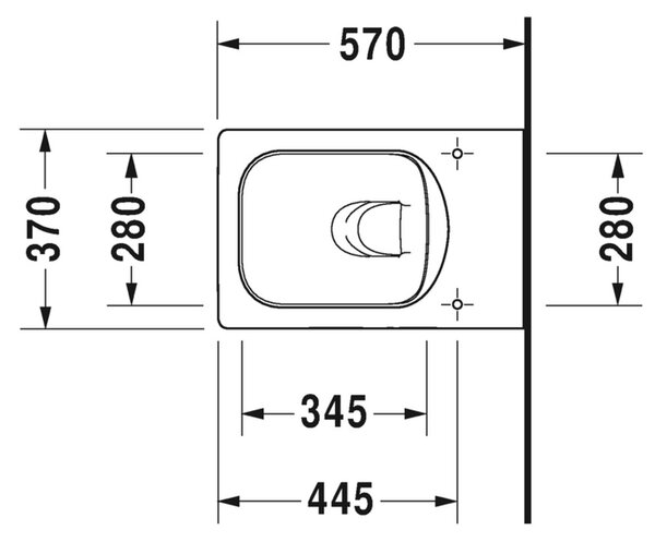 Duravit Vero Air - Závěsné WC, Rimless, bílá 2525090000