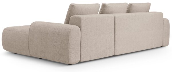 -25 % Dny MOMENTI– Cosmopolitan Design Pískově hnědá rozkládací pohovka Linz 275 cm, pravá
