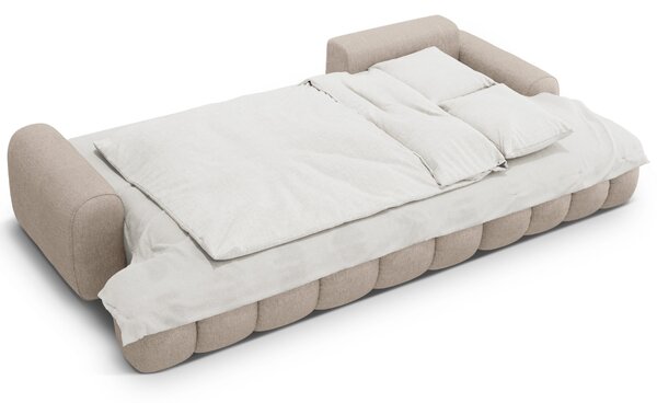 -25 % Dny MOMENTI– Cosmopolitan Design Pískově hnědá rozkládací pohovka Linz 275 cm, pravá