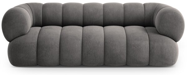 -25 % Dny MOMENTI– Cosmopolitan Design Šedá sametová trojmístná pohovka Koge 210 cm