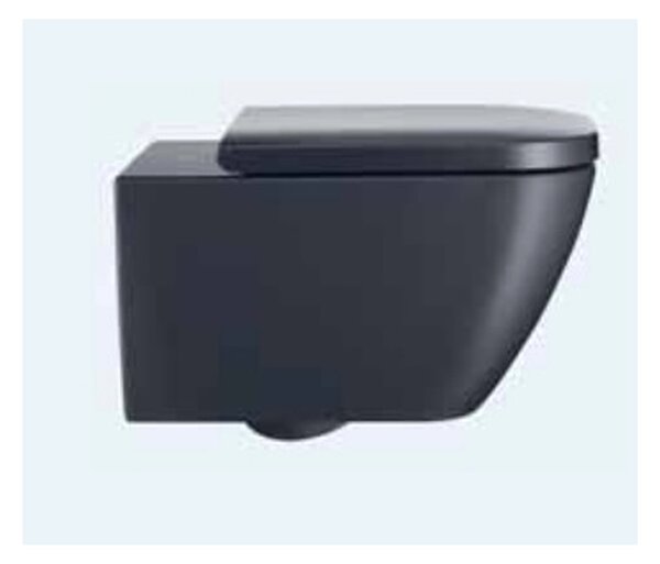Duravit Happy D.2 - Závěsné WC Rimless®, 540x365 mm, Antracit matná 2222098900