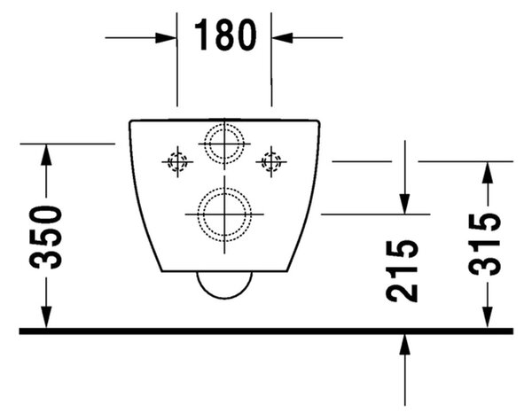 Duravit Happy D.2 - Závěsné WC Rimless®, 540x365 mm, Antracit matná 2222098900