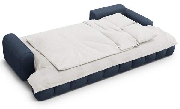 -25 % Dny MOMENTI– Cosmopolitan Design Tmavě modrá rozkládací pohovka Linz 275 cm, pravá