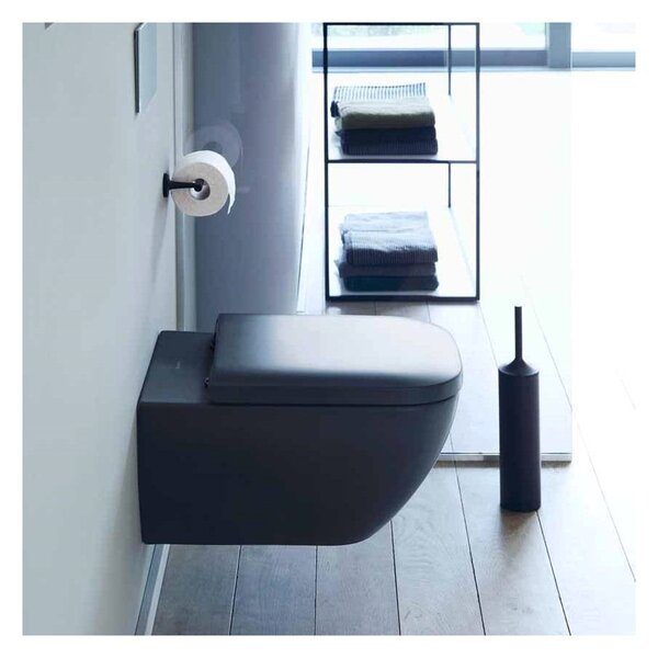 Duravit Happy D.2 - Závěsné WC Rimless®, 540x365 mm, Antracit matná 2222098900