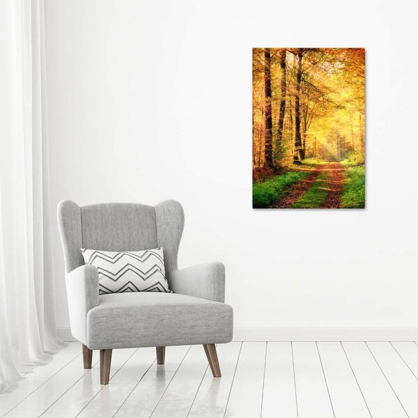 Vertikální Foto obraz canvas Les na podzim ocv-91078750