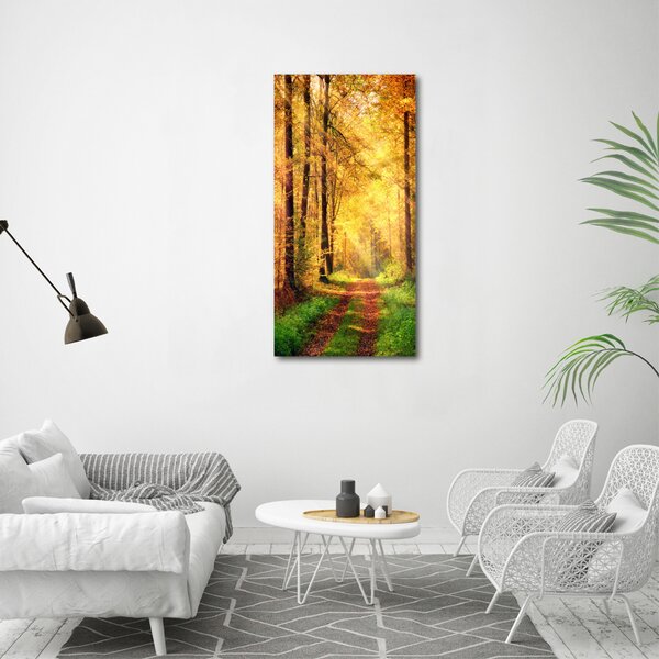 Vertikální Foto obraz canvas Les na podzim ocv-91078750
