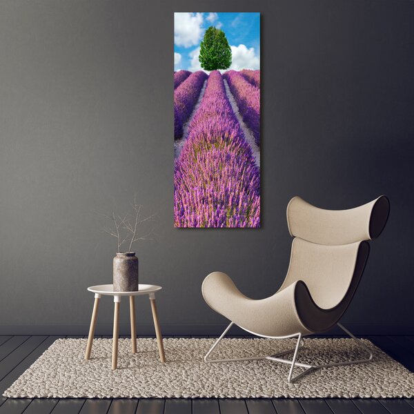 Vertikální Foto obraz canvas Pole levandule ocv-90850867