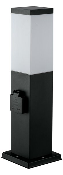 FAN I-STATION-SC2 Sloupkové svítidlo STATION antracit, 2xSCHUKO 15 A, 2500 W, 30x12x12 cm - FANEUROPE