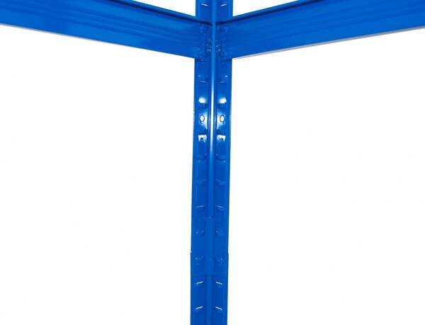 Kovový regál Biedrax 35 x 60 x 90 cm, modrý, 3 police plech zinek, nosnost 150 kg na polici