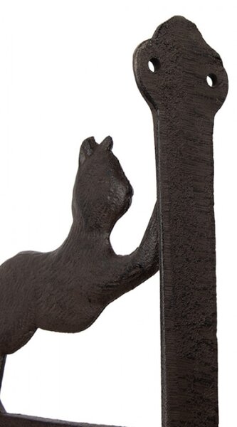Litinový háček s kočkou Baam – 26x5x23 cm