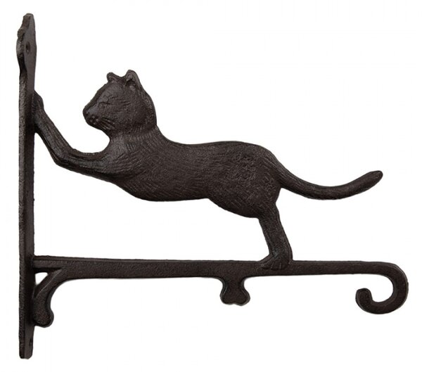 Litinový háček s kočkou Baam – 26x5x23 cm