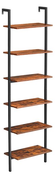 REGÁL, hnědá, černá, 60/204,8/30 cm Boxxx - Knihovny, Online Only