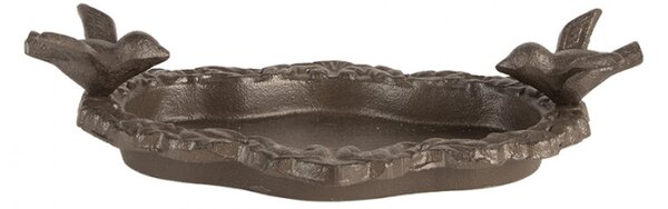 Litinové krmítko / pítko pro ptáky ve tvaru květu – 27x14x6 cm