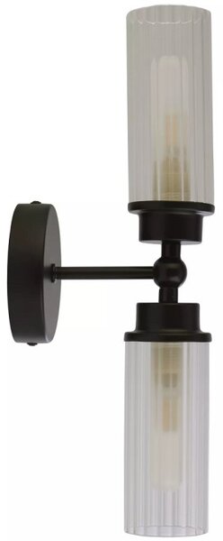Searchlight 29982BK Dvojité nástěnné svítidlo IMPERIAL černé IP44