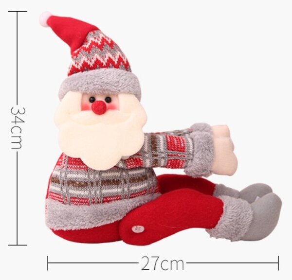 Dekorativní VÁNOČNÍ SOB se suchým zipem 34 cm