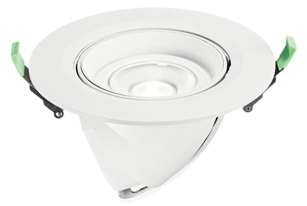 FAN INC-DELTA-38 Zápustné svítidlo LED Delta, hliník, bílá/stříbrná, COB, 38 W, 4300 lm, CCT, 19,5 x 19,5 x 23 cm - FANEUROPE