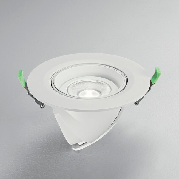 FAN INC-DELTA-38 Zápustné svítidlo LED Delta, hliník, bílá/stříbrná, COB, 38 W, 4300 lm, CCT, 19,5 x 19,5 x 23 cm - FANEUROPE