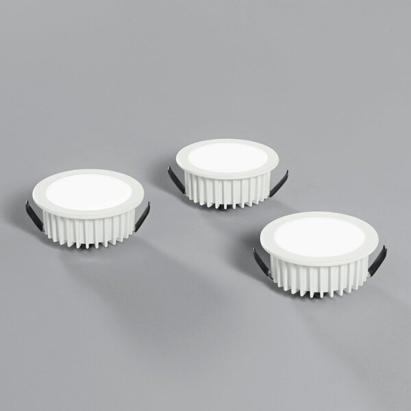 FAN INC-FUSION-3X5W BCO Zápustné svítidlo LED Fusion, bílá, hliník, 3 x 5 W, 1200 lm, 4000 K, 7 x 7 x 3,2 cm - FANEUROPE