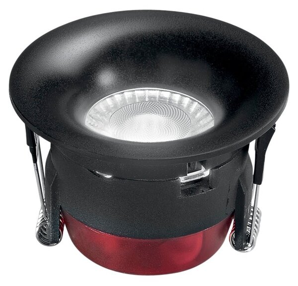 FAN INC-HYDE-NER Zápustné venkovní svítidlo LED Hyde, hliník/polykarbonát, černé, 8 W, 750 lm, CCT stmívatelné, IP65, 8,5 x 8,5 x 5,8 cm - FANEUROPE