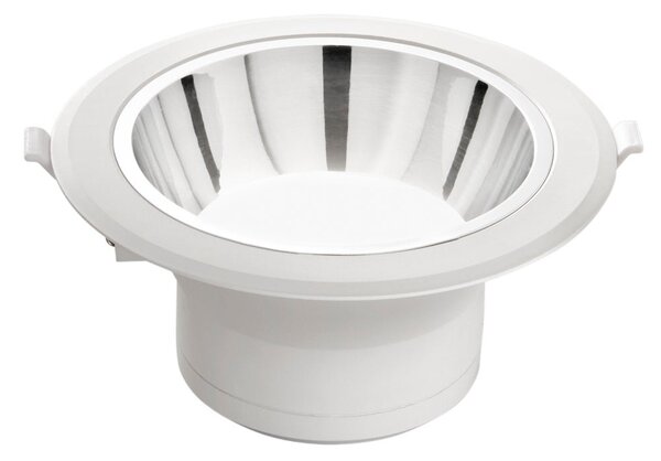 FAN INC-MACK-20C Zápustné svítidlo LED Mack, bílé/chrom, polykarbonát, 20 W, 2500 lm, 3000 K, 19 x 19 x 9,1 cm - FANEUROPE