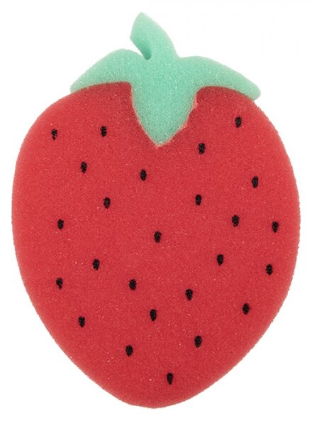 Sprchová houba jahoda – 13x3x10 cm
