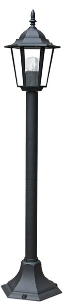 FAN LANT-MILANO/P1 Sloupkové svítidlo MILANO černá, 1xE27, IP44, 105 x 21 cm - FANEUROPE