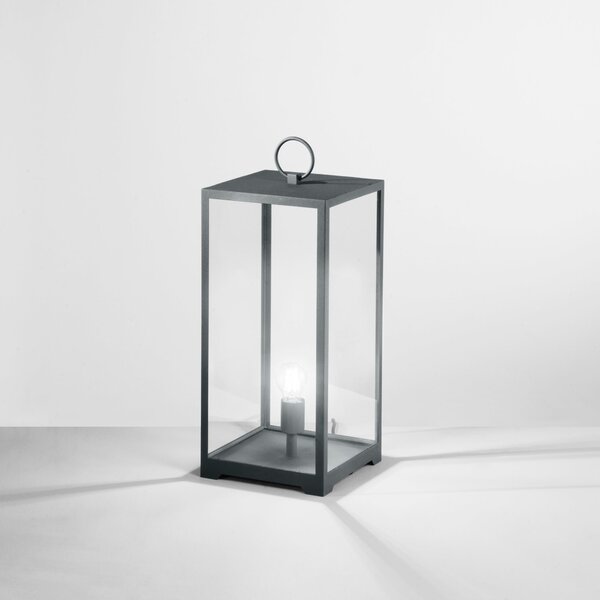FAN LANT-MIRAGE-L1 Venkovní svítidlo MIRAGE antracit, 1xE27, IP44, 25 x 25 x 53 cm, kabel 250 cm - FANEUROPE