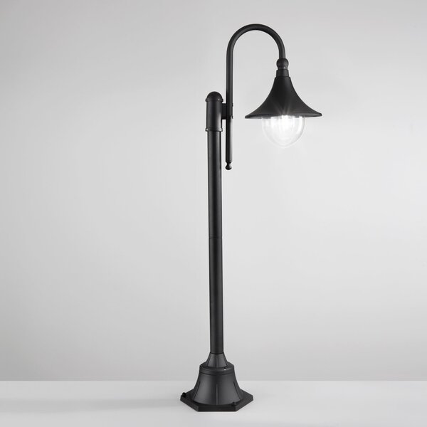 FAN LANT-PAVIA-P1 Sloupkové svítidlo PALETTO PAVIA černá, 1xE27, IP44, 130 x 51 cm - FANEUROPE