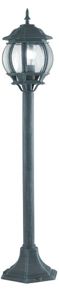 FAN LANT-SANTIAGO/P1 Sloupkové svítidlo PALETTO SANTIAGO černá/zelená, 1xE27, IP44, 110,3 x 21 cm - FANEUROPE
