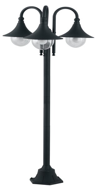 FAN LANT-PAVIA-P3 Sloupkové svítidlo PALO PAVIA černá, 3xE27, IP44, 190 x 56 cm - FANEUROPE