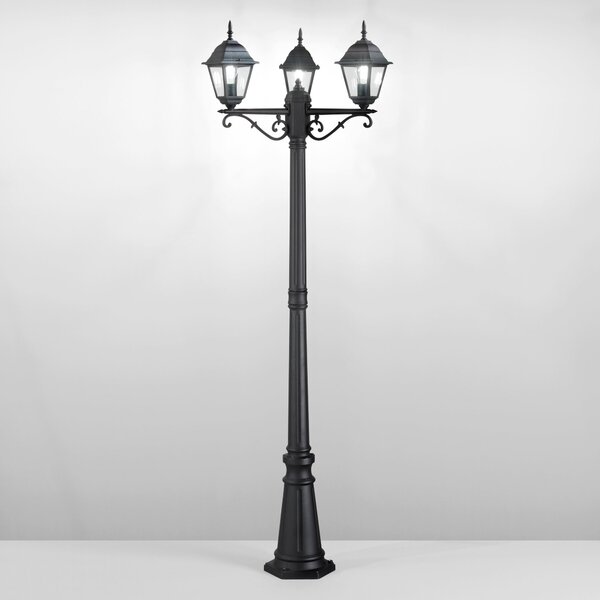 FAN LANT-ROMA/P3 Sloupkové svítidlo PALO ROMA černá, 3xE27, IP44, 190 x 70 cm - FANEUROPE
