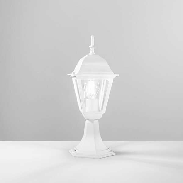 FAN LANT-ROMA/L1 BCO Venkovní svítidlo LUME ROMA bílá, 1xE27, IP44, 14,6 x 14,6 x 39 cm - FANEUROPE