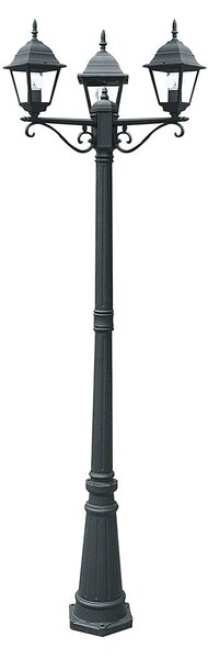 FAN LANT-ROMA/P3 Sloupkové svítidlo PALO ROMA černá, 3xE27, IP44, 190 x 70 cm - FANEUROPE