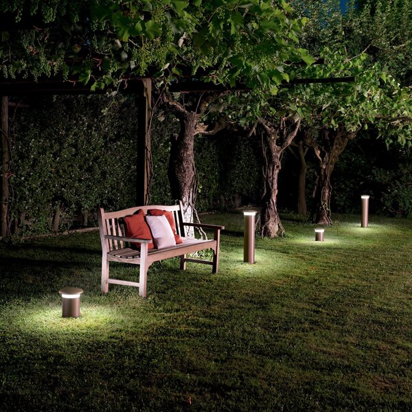 FAN LED-BITT-P28-BRO Sloupkové svítidlo PALO LED BITT bronz, hliník, 10 W, 1284 lm, 4000 K, IP65, 27,5 x 20,9 x 20,9 cm - FANEUROPE