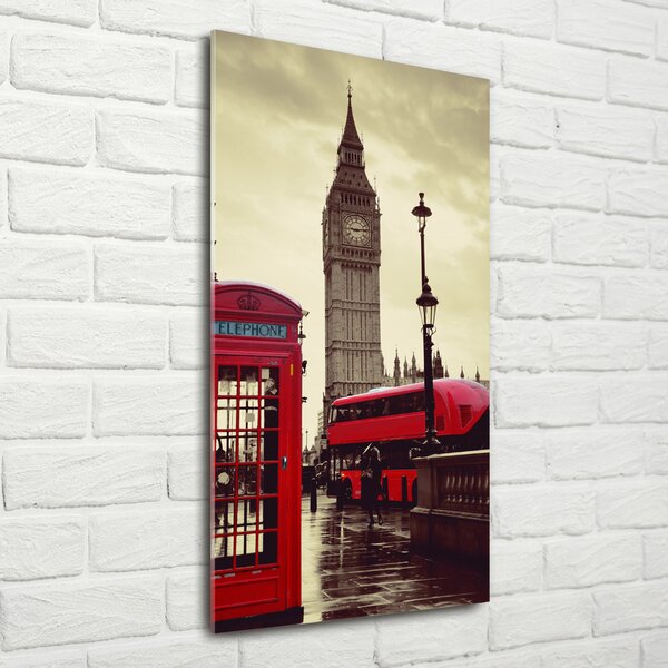 Vertikální Foto obraz fotografie na skle Big Ben Londýn osv-91738118