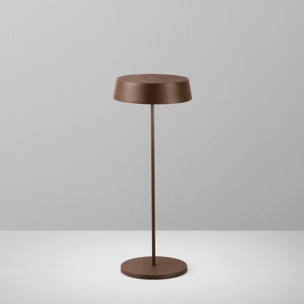 FAN LED-COCKTAIL-BRO Nabíjecí venkovní stolní svítidlo COCKTAIL bronz, hliník, 20,2 W, 192 lm, 3000 K, stmívatelné, IP54, 29,5 x 12 x 12 cm - FANEUROPE