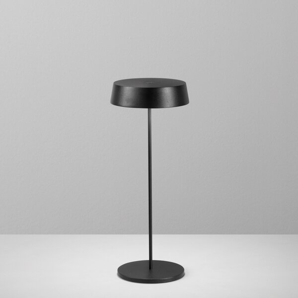 FAN LED-COCKTAIL-NER Nabíjecí venkovní stolní svítidlo COCKTAIL černá, kov, 20,2 W, 192 lm, 3000 K, stmívatelné, IP54, 29,5 x 12 x 12 cm - FANEUROPE
