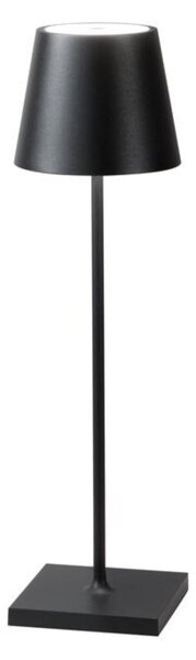 FAN LED-DRINK-NER Nabíjecí venkovní stolní svítidlo DRINK černá, kov, LED 2,2 W, 190 lm, 3000 K, stmívatelné, IP54, 36 x 11 x 11 cm - FANEUROPE