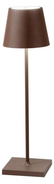 FAN LED-DRINK-BRO Nabíjecí venkovní stolní svítidlo DRINK bronz, hliník, LED 2,2 W, 190 lm, 3000 K, stmívatelné, IP54, 36 x 11 x 11 cm - FANEUROPE