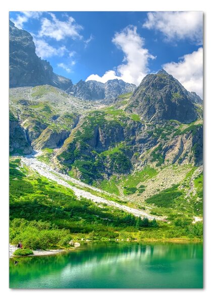 Vertikální Foto obraz skleněný svislý Jezero v horách osv-92038877