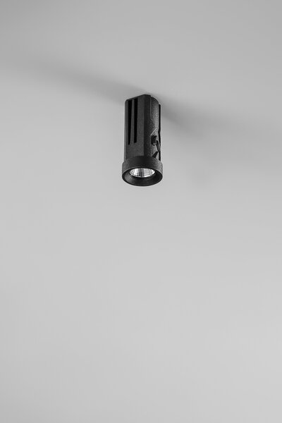 FAN SHIFT-LED-7 Vestavné LED svítidlo Shift (černé, kov) 7 W, 3000 K, pr. 31 x výška 65 mm - FANEUROPE