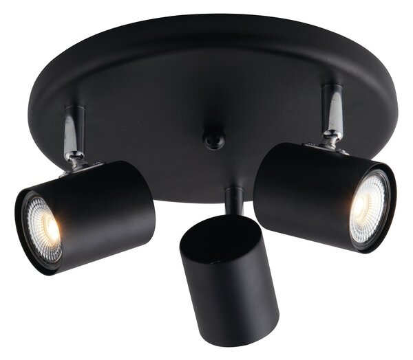 FAN SPOT-ZERO-PL3 NER Spotové svítidlo SPOT ZERO černá 3xGU10 23,5x12 cm - FANEUROPE