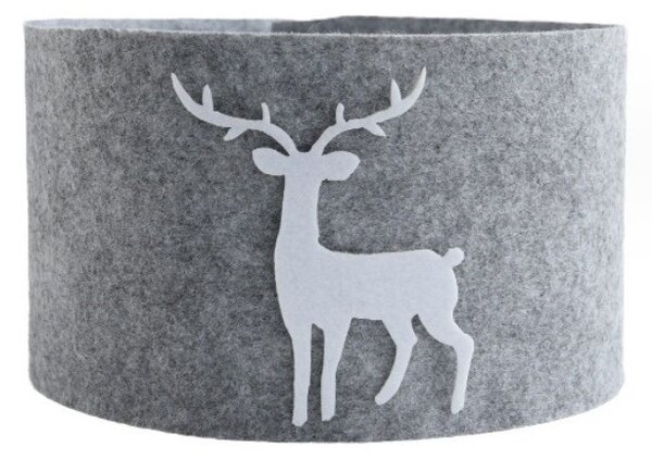 Obal na vánoční stromek DEERBOX se sobem, šedý