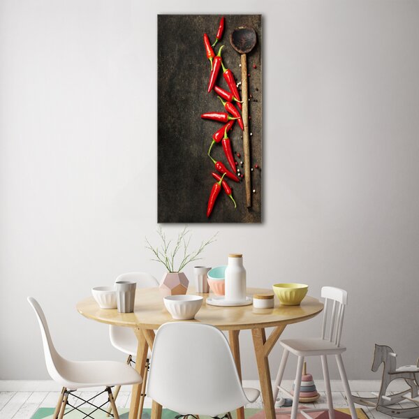 Vertikální Foto obraz skleněný svislý Chilli papričky osv-92417678