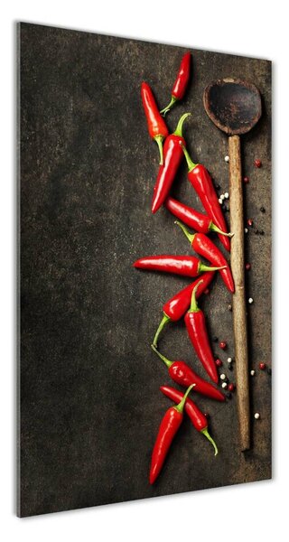 Vertikální Foto obraz skleněný svislý Chilli papričky osv-92417678