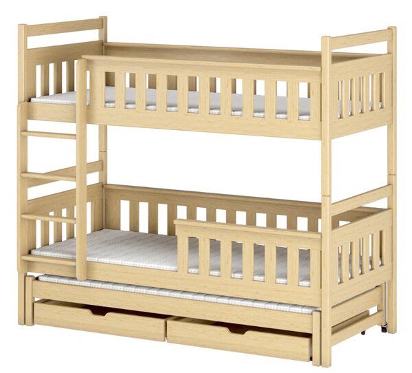 Dětská postel 90 cm KARLA (s roštem a úl. prostorem) (borovice). Vlastní profesionální přeprava až k Vám domů 1013312