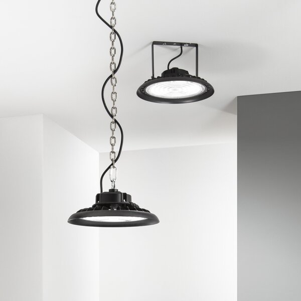 FAN LED-AVATAR-100 Průmyslové závěsné svítidlo HIGH‑BAY AVATAR, černý hliník, 100 W, 4000 K, IP65 - FANEUROPE