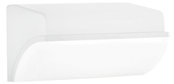 FAN LED-BORDER-30M-BCO Venkovní nástěnné LED svítidlo BORDER bílá, polykarbonát, 30 W, 3550 lm, 4000 K, IP65, 12,8 x 26,2 x 13 cm - FANEUROPE